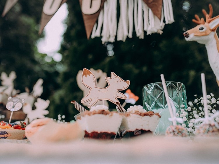 Komplet minitopperów ZWIERZĄTKA LEŚNE