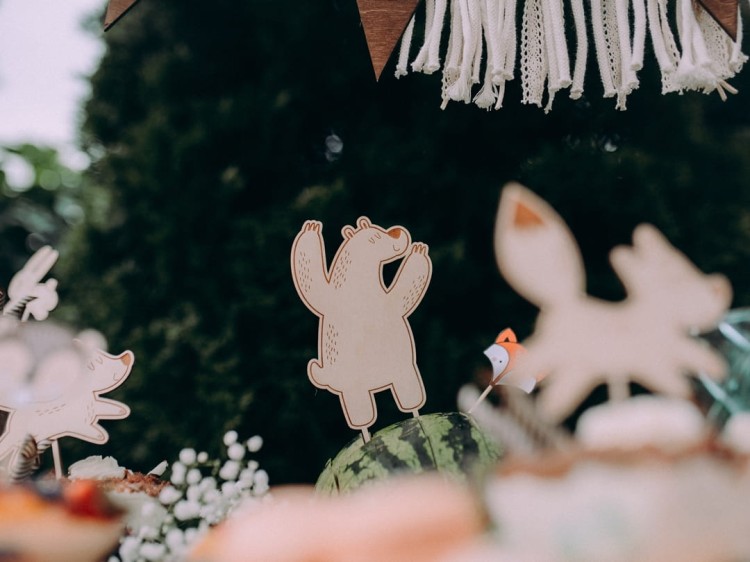 Komplet minitopperów ZWIERZĄTKA LEŚNE