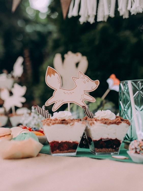 Komplet minitopperów ZWIERZĄTKA LEŚNE