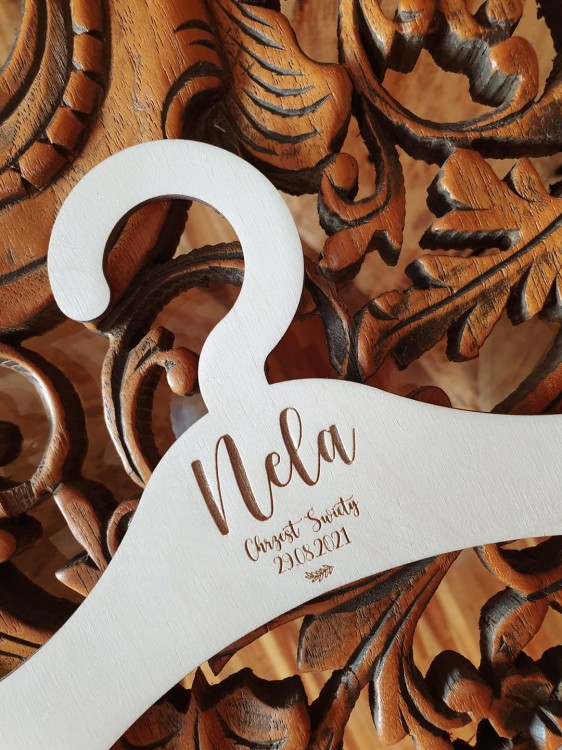 Wieszaczek na ubranko do CHRZTU