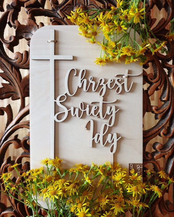 CHRZEST ŚWIĘTY topper personalizowany