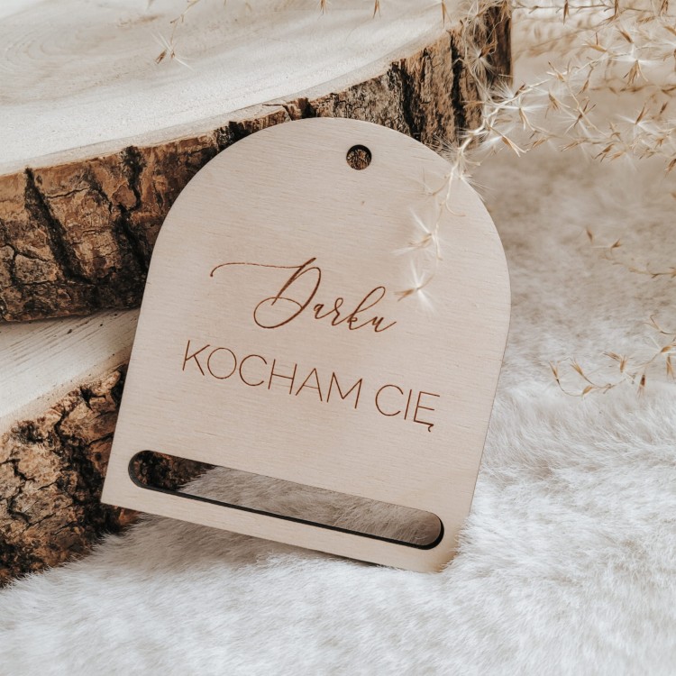 Zawieszka do makramy z dedykacją