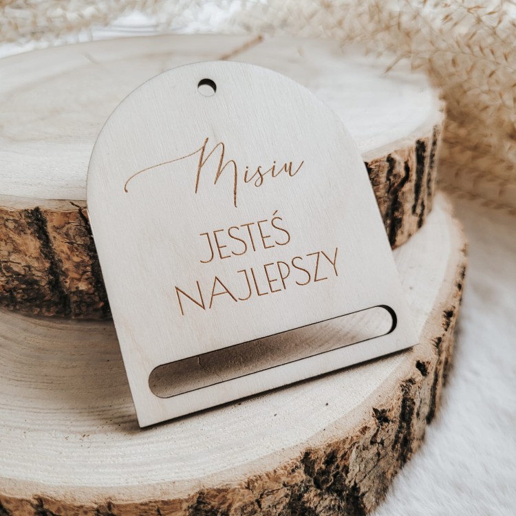 Zawieszka do makramy z dedykacją