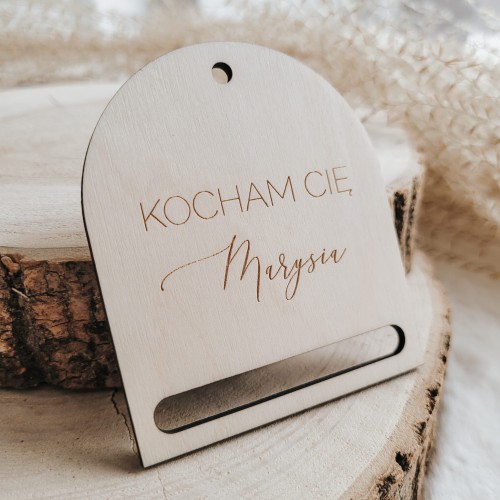 Zawieszka do makramy z dedykacją