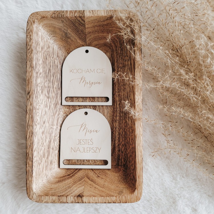 Zawieszka do makramy z dedykacją