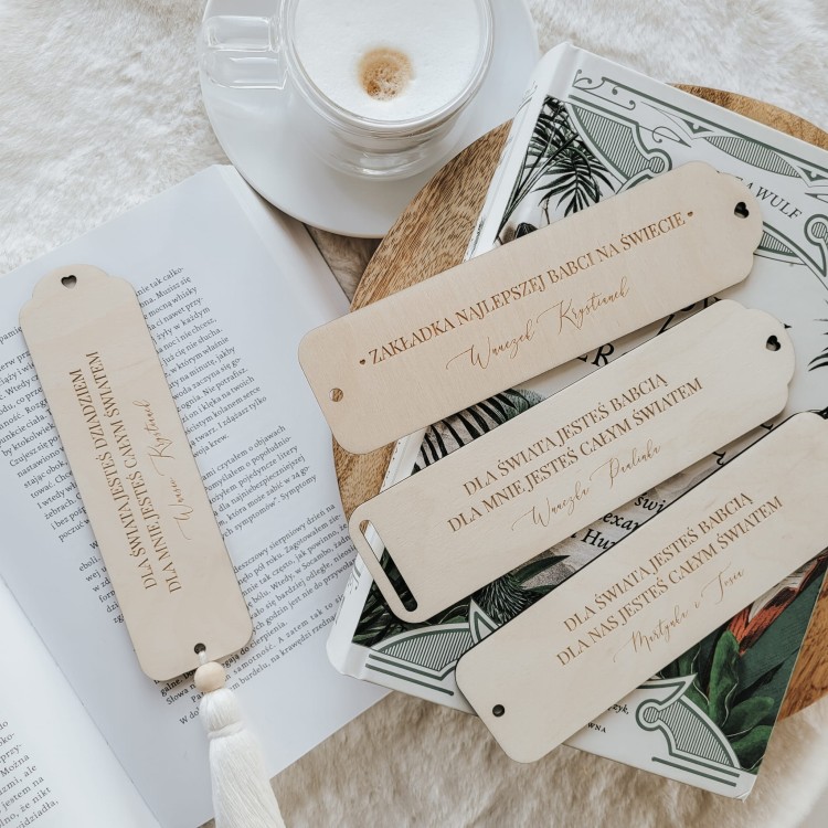 Grawerowana zakładka z dedykacją