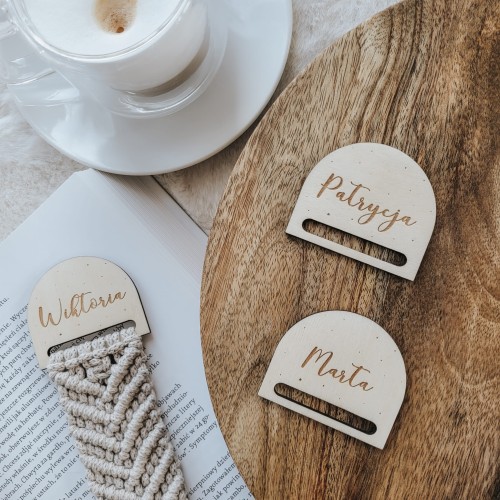 Grawerowana zakładka z imieniem
