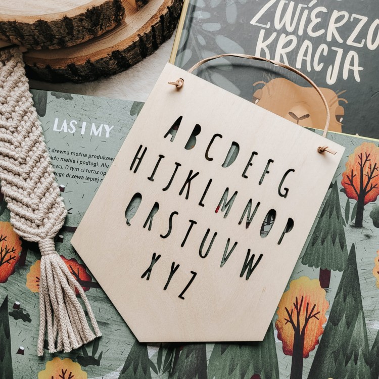 Drewniany ALFABET