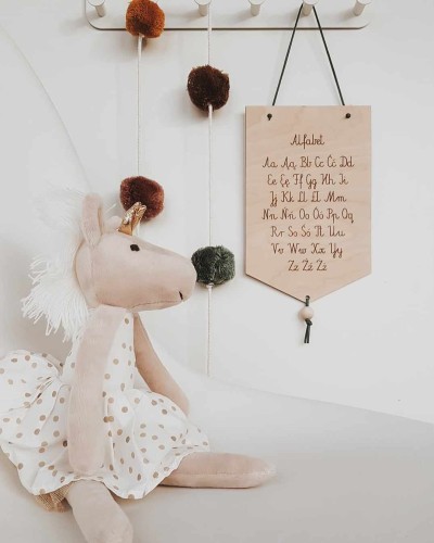 Drewniany ALFABET dla pierwszoklasisty
