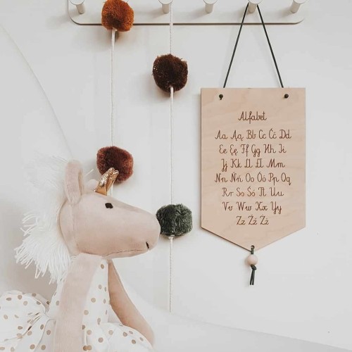 Drewniany ALFABET dla pierwszoklasisty