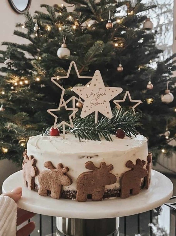 Zestaw Świątecznych topperów gwiazdek