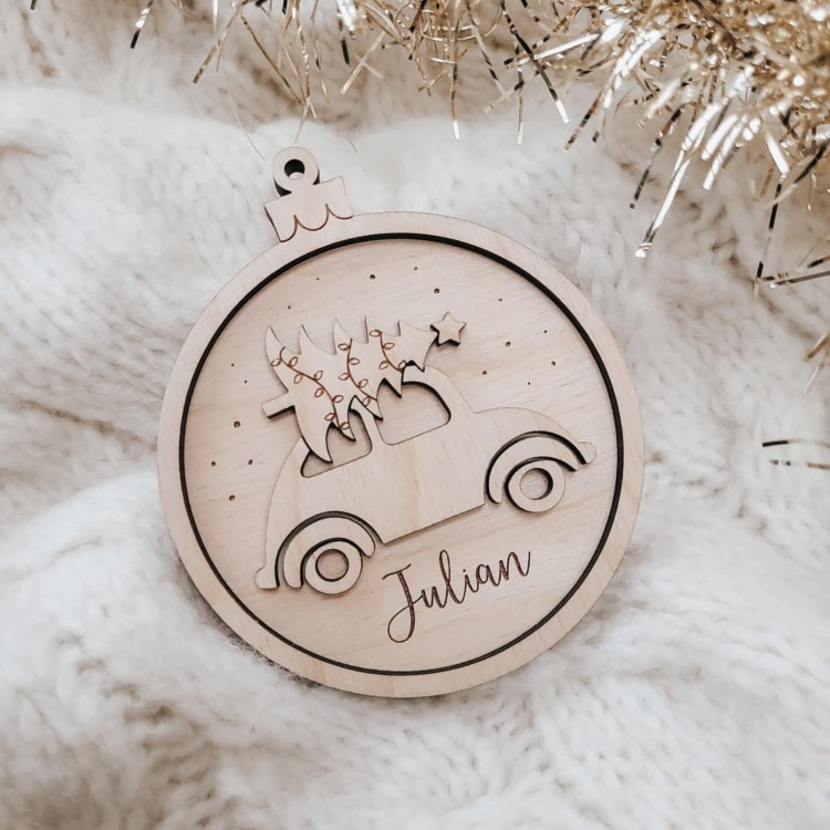 Zawieszka z autkiem 2D