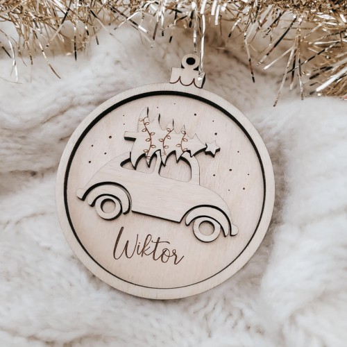 Zawieszka z autkiem 2D