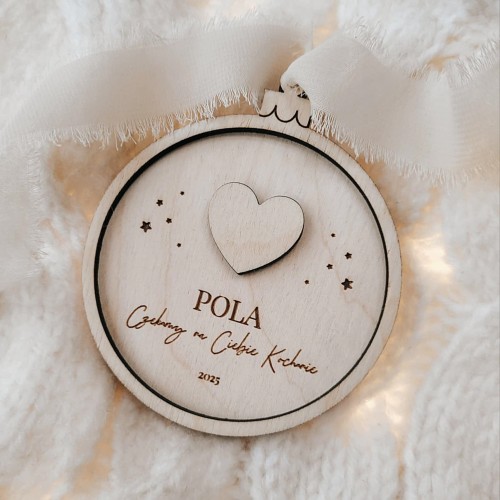 Bombka "Czekamy na Ciebie"