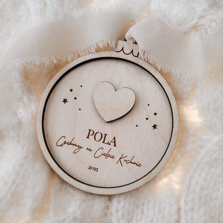 Bombka "Czekamy na Ciebie"