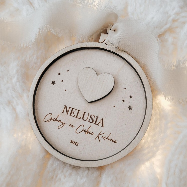 Bombka "Czekamy na Ciebie"