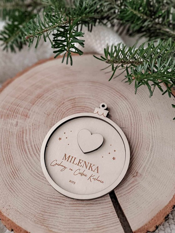 Bombka "Czekamy na Ciebie"