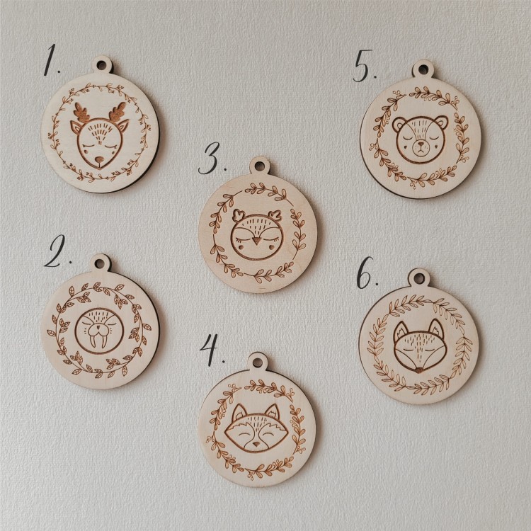 MINI zawieszka, medal ze zwierzątkiem