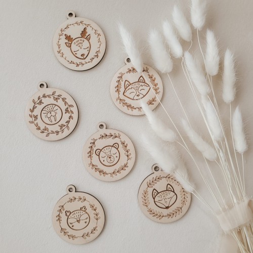 MINI zawieszka, medal ze zwierzątkiem