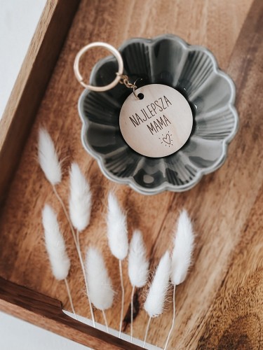 Drewniany BRELOCZEK dla mamy