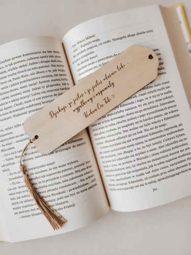 Grawerowana ZAKŁADKA z personalizowaną dedykacją