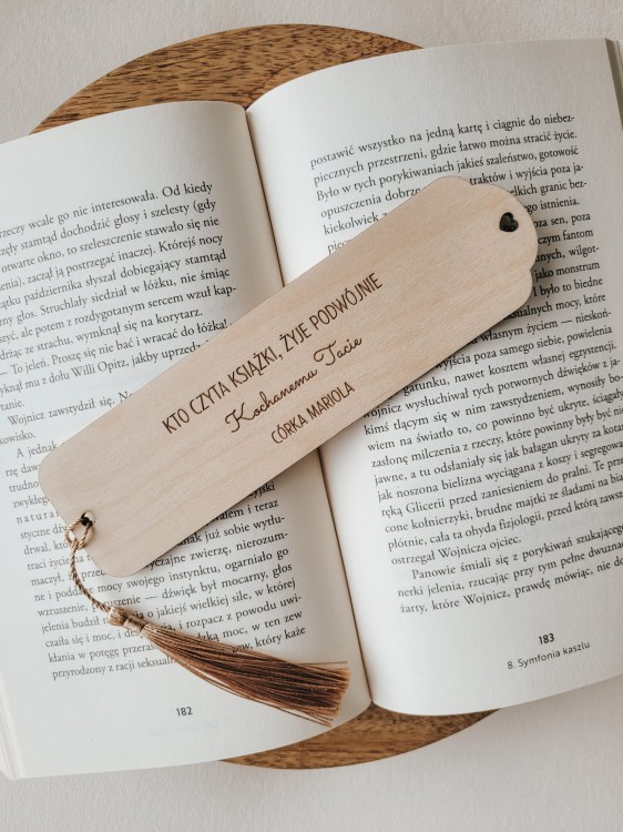 ZAKŁADKA z personalizowaną dedykacją