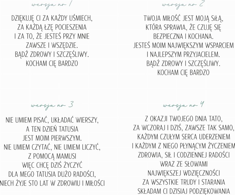 T jak TATA personalizowana drewniana kartka z sercem