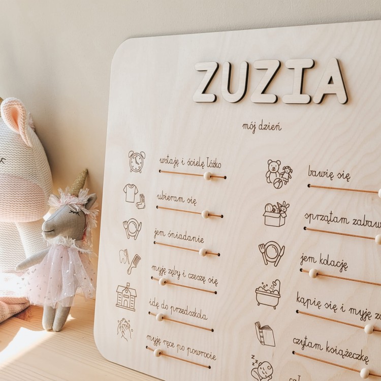 Planer dnia dla przedszkolaka