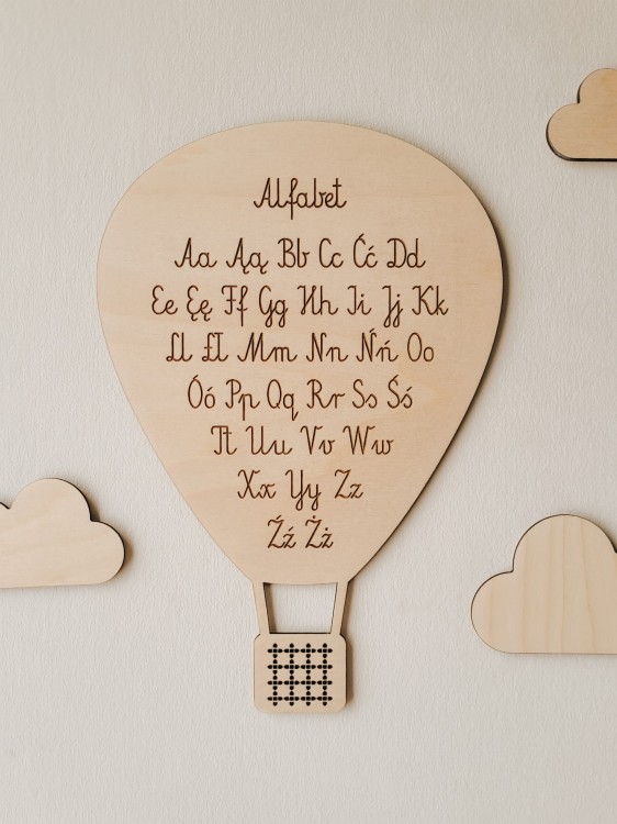 Zestaw dwóch balonów ALFABET i CYFRY