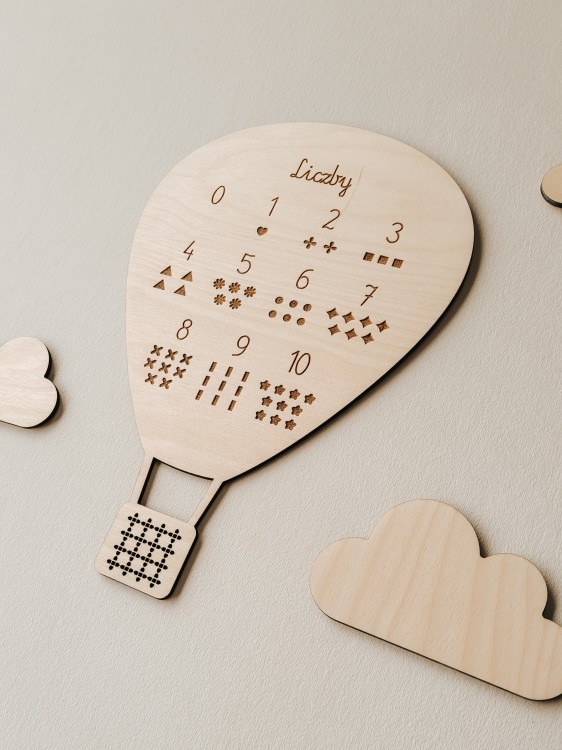 Zestaw dwóch balonów ALFABET i CYFRY