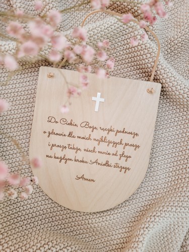 Zawieszka z modlitwą