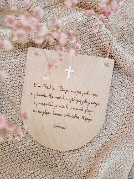 Zawieszka z modlitwą