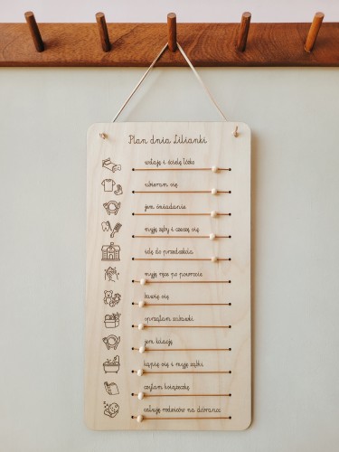 Mały planer dnia dla przedszkolaka