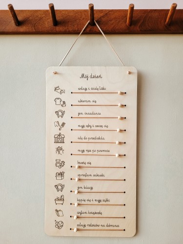 Mały planer dnia dla przedszkolaka