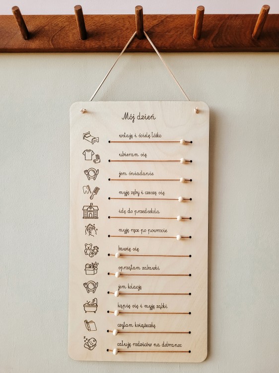 Mały planer dnia dla przedszkolaka