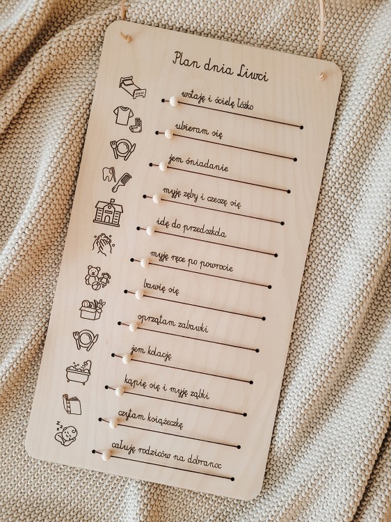 Mały planer dnia dla przedszkolaka