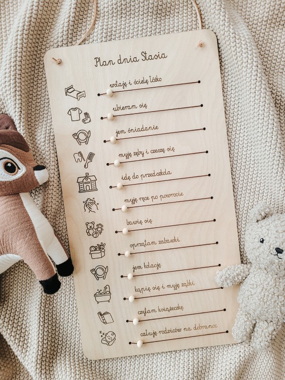 Mały planer dnia dla przedszkolaka