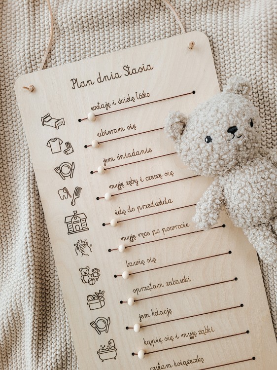 Mały planer dnia dla przedszkolaka
