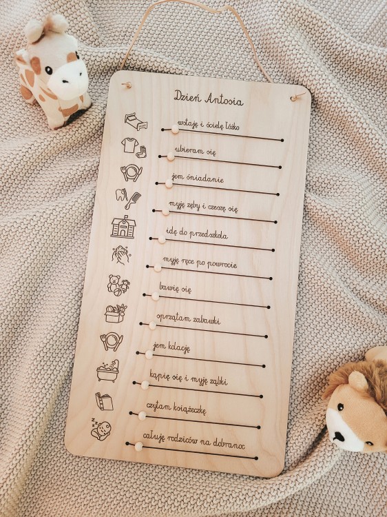 Mały planer dnia dla przedszkolaka