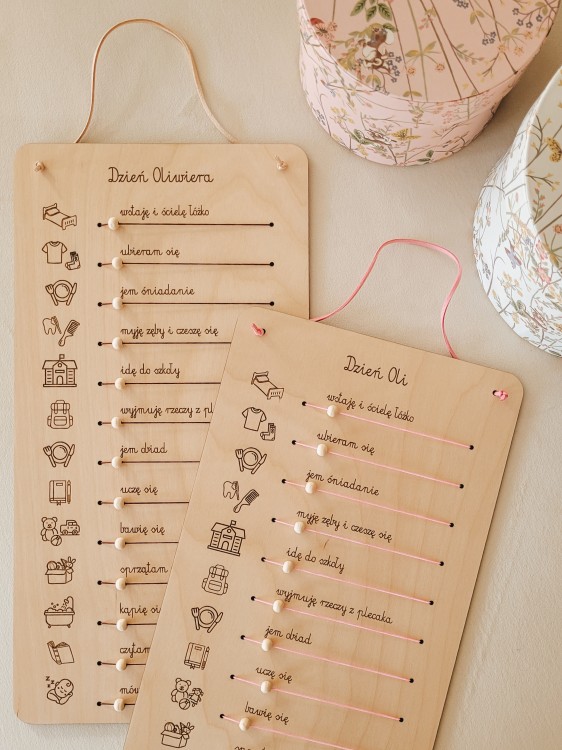 Mały planer dnia dla przedszkolaka
