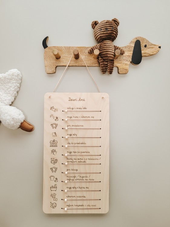 Mały planer dnia dla przedszkolaka