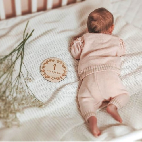 PIERWSZY ROCZEK plakietki do zdjęć SERCE no.2