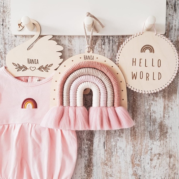 WIESZACZEK ŁABĄDEK do dziecięcej szafy