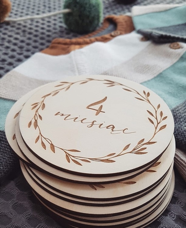 PIERWSZY ROCZEK plakietkI do zdjęć LISTKI