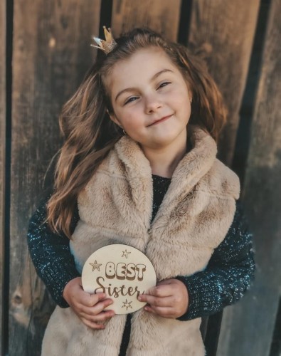 BEST SISTER plakietka do zdjęć