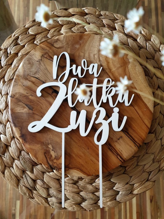 URODZINOWY PERSONALIZOWANY topper dla najmłodszych