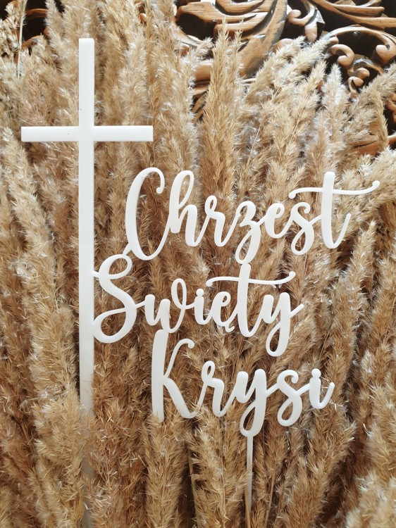CHRZEST ŚWIĘTY topper personalizowany